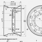 Колесный диск 11,75x22,5 396-3101012-01 ЕТ 0