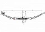 Рессора задняя для прицепа 8378 3 листа
