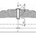 Задняя дополнительная рессора ЗиЛ 130: 495810, 441510, 431410, 431917, ММЗ-555, ММЗ-4502 9-листовая