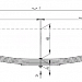 Задняя рессора Прицеп 600805PB5 5-листовая