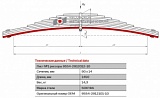 Лист коренной рессорный №1 Прицеп 9554 задний