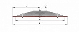 Лист № 1 рессоры задней КРАЗ-525   256Б-2912101/1