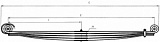 Рессора Камаз-6580-20 МЛ передняя (4 листа) 6580-2902012-20/1