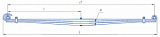 Рессора МАЗ-6516V8 передняя (3 листа) 6516V8-2902012-000/1