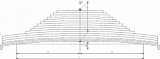 Задняя рессора Тонар 5042ТН 16-листовая