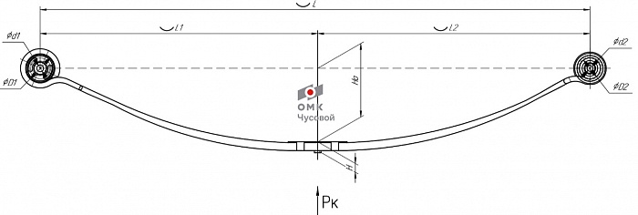 Задняя рессора Ford 771701FD-2912012-01-10