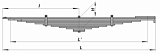 Рессора Камаз-65115 передняя (11 листов)    65115-2902012