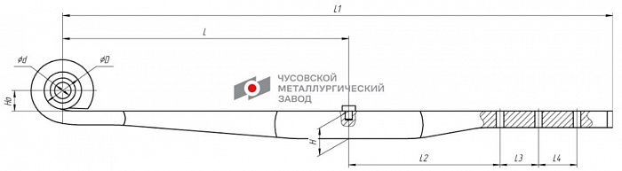 Задняя полурессора (рычаг) Fruehauf