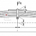 Задняя рессора дополнительная для автомобилей производства Камского АЗ мод.4952, 5425 , 6-листовая